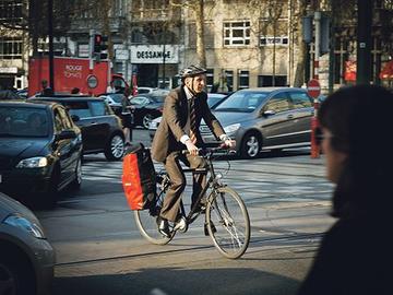 Fietsen in Brussel c Bart Dewaele