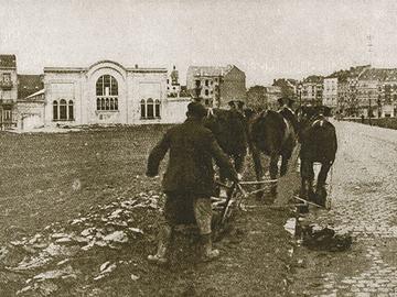 Getuigenissen WOI Aardappelen planten Berkendael Elsene sepia