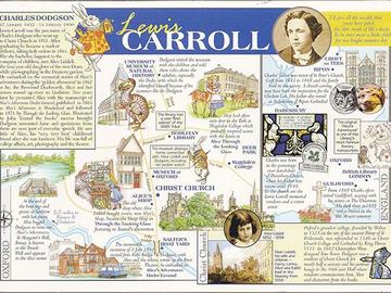 Lewis Carroll Oxford kaart c Poppy Cocteau