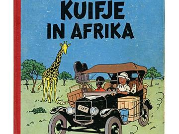 Cover Kuifje in Afrika wit