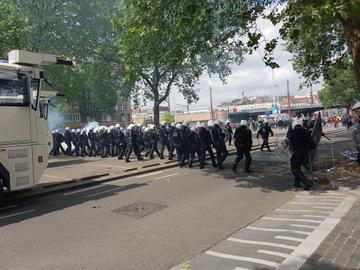 nationale betoging politie