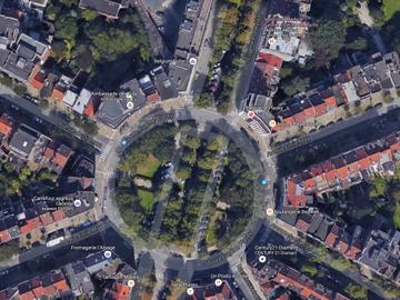 plaskysquare schaarbeek groene zone parkeerplan