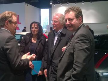 Rudi Vervoort op persconferentie nieuw model Audi