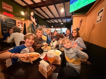 Spaghettislag bij Cafe in den Hemel
