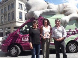 De Katmobiel van Gaia, met staatssecretaris Bianca Debaets (CD&V).