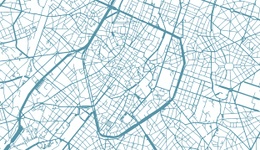 stadsplan Brussel vijfhoek