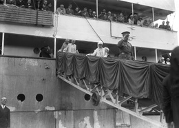 Terugkeer van Koning Albert en Koningin Astrid uit Congo in 1933