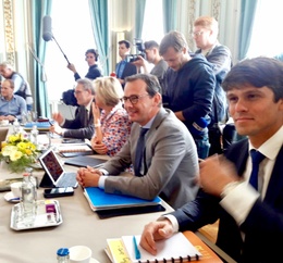 CD&V delegatie tijdens de Vlaamse formatiegesprekken 