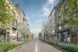 prinses elisabethlaan schaarbeek tram heraanleg vergroening
