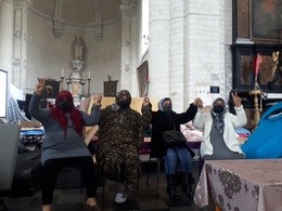 vrouwen union des sans-papiers pour la regularisation begijnhofkerk