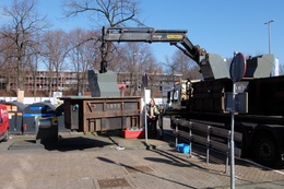ondergrondse afvalcontainer Amsterdam