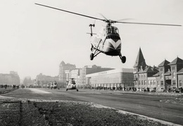 Helikopter op Helihavenlaan tijdens Expo 58