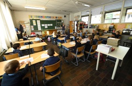 Een klas in het Brussels onderwijs