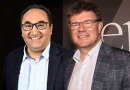 Ahmed Laaouej (PS), burgemeesters van Koekelberg en fractievoorzitter voor de PS in de Kamer,  en Brussels minister Sven Gatz (Open VLD)