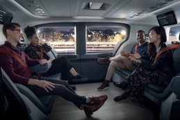 Zomer 2023: The Cruise Origine, een zelfrijdende taxi, een samenwerking tussen Honda, General Motors en de firma Cruise