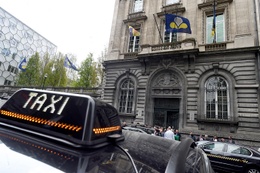 20180110 Taxichauffeurs protest Brussels Parlement 1380 920px