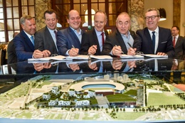 Ondertekening overeenkomst Neo 1 consortium Unibail-Rodamco