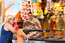 Zuidfoor Foire du Midi kermis schietkraam foorkramers