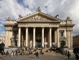 Het Beursgebouw op het Beursplein