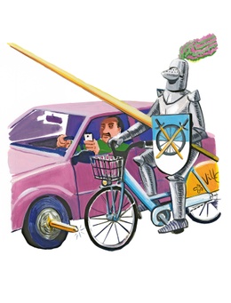 Mobiliteit fiets versus auto uitsnede BRUZZ ACTUA 1629