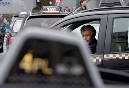 20181014 taxiprotest tegen Uber taxichauffeurs