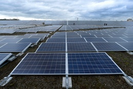 Zonnepanelen van de Vroegmarkt van Brussel (Mabru)