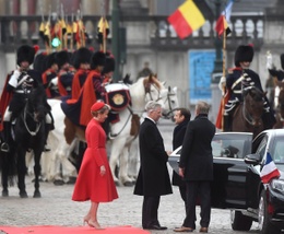 Emmanuel Macron, President van de Franse Republiek brengt op maandag 19 en dinsdag 20 november 2018 een Staatsbezoek aan België