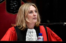 Laurence Massart, voorzitter van het gerechtshof tijdens het assisenproces van de verdachten van de aanslag op het Joods Museum in 2014