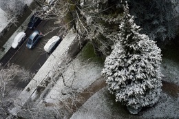 20190130 Sneeuw in Brusssel winter wandelen paraplu winterse neerslag auto 2