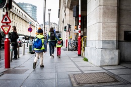 Kinderen uit het Nederlandstalig onderwijs in Brussel op uitstap