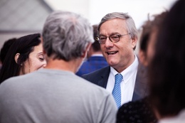 Vincent De Wolf (MR) bij de eedaflegging van de nieuwe Brusselse parlementsleden op 11 juni 2019