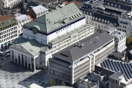 20190909 De Koninklijke Muntschouwburg luchtfoto Muntplein Muntpunt