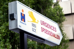 De spoedgevallendienst van het Iris-ziekenhuis in Etterbeek