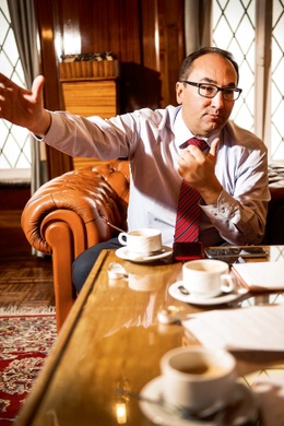 Ahmed Laaouej, PS-voorzitter en burgemeester van Koekelberg
