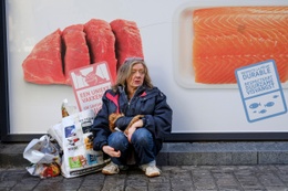 Dakloos in Brussel