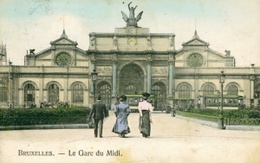 Het Zuidstation zoals het in 1869 werd afgewerkt