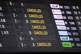 Geschrapte vluchten op Brussels Airport, als gevolg van de dreiging van het coronavirus (covid-19)