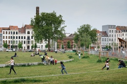 Het park aan de Ninoofsepoort