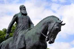20200609 Het ruiterstandbeeld van Leopold II (1835-1909) op het Troonplein Hij was koning van België van 1865 tot aan zijn dood