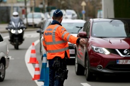 Een politiecontrole in Brussel