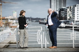 Coronacrisismanager Inge Neven en Marc Noppen, CEO van het UZ Brussel