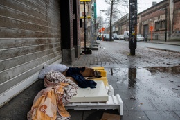 Daklozen in Brussel