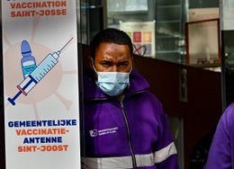 20 mei 2021: opening van het covid-19-vaccinatiecentrum in de Groenstraat in Sint-Joost-ten-Node
