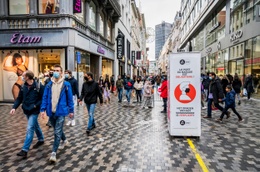 De mondmaskerplicht in de Nieuwstraat blijft gelden, ook na 9 juni 2021