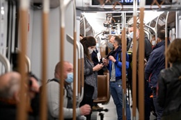 Metro-reizigers in Brussel MIVB STIB openbaar vervoer mobiliteit
