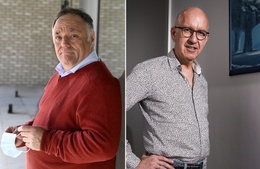 Viroloog Marc Van Ranst (KU Leuven) en biostatisticus Geert Molenberghs (UHasselt-KU Leuven)