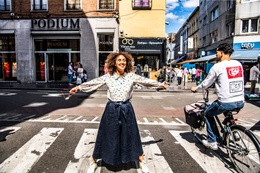 Nadia Naji, sinds 11 juni 2022 samen met Jeremie Vaneeckhout covoorzitter van Groen