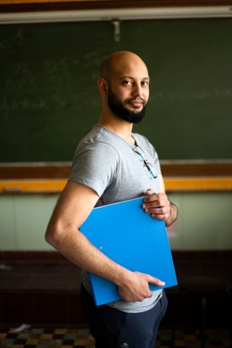 Ismaël Saïdi, leerkracht Frans en ICT in het Lutgardiscollege in Oudergem