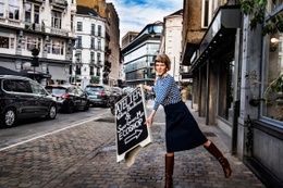 Ontwerpster Valerie Berckmans sluit haar winkel in de Arteveldestraat