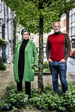 Fatima Zibouh en Jan Goossens, opdrachthouders voor Brussel 2030, culturele hoofdstad